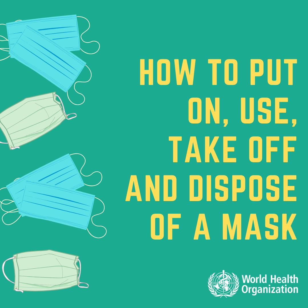 How to put on, use, take off, and dispose of a mask